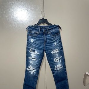 Dark blue Ripped jeans